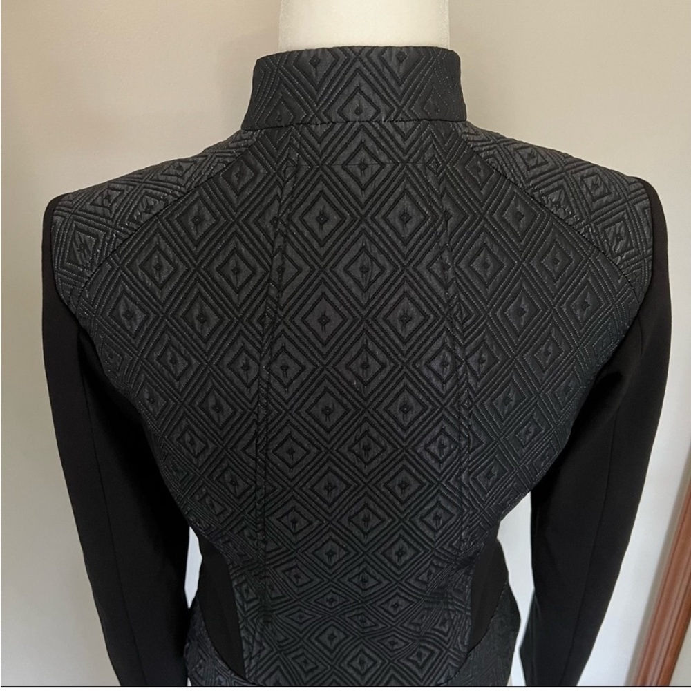 Elie Tahari Viola Jacket (Moto), Asymmetrical Zippers, Midnight Multi - Picture 7 of 14
